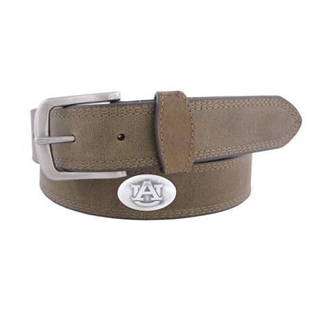 Zep Zep-Pro UAU-BOLPS-CRZ-LBR-32 Auburn Tigers Concho Emblem Crazyhorse Leather Belt Size 32 UAU-BOLPS-CRZ-LBR-32